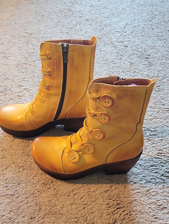 Jafa Shoes - Jafa Mustard Button Boots